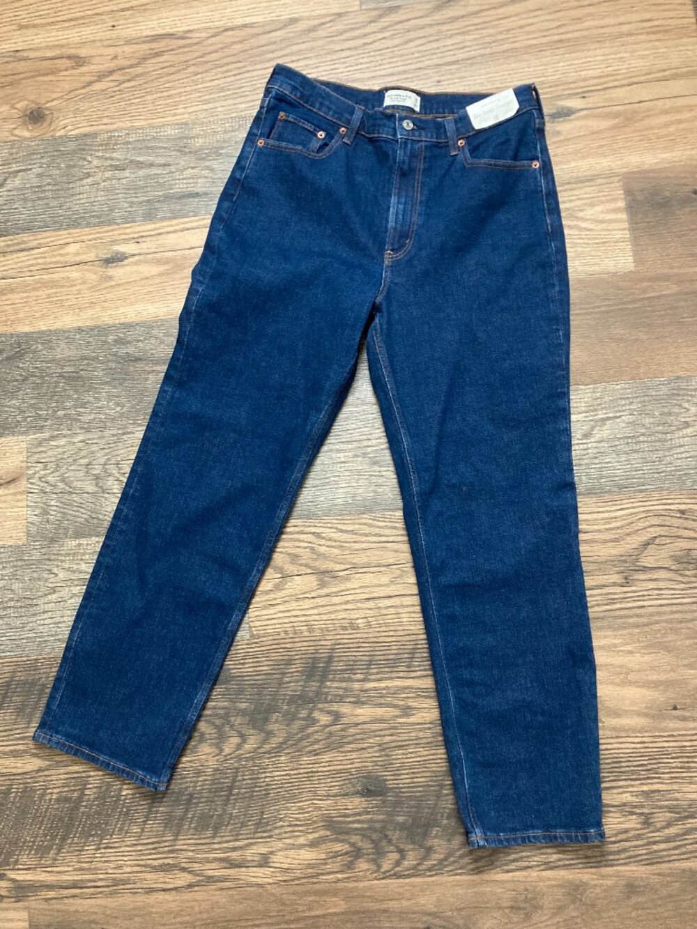 Abercrombie & Fitch The Ankle Straight Jeans Women's 32 Long Ultra High Rise